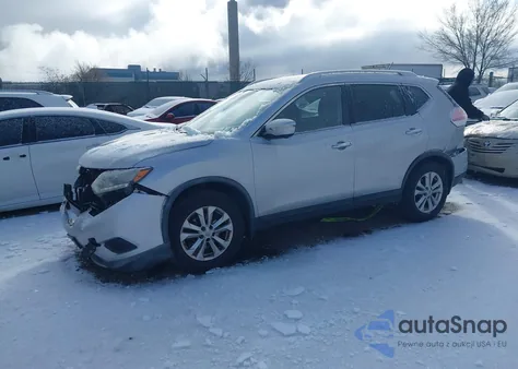 2015 Nissan Rogue Sv из США, поврежденный, VIN KNMAT2MV7FP549577